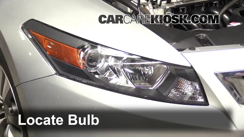 2010 Honda Accord EX-L 2.4L 4 Cyl. Coupe (2 Door) Lights Highbeam (replace bulb)